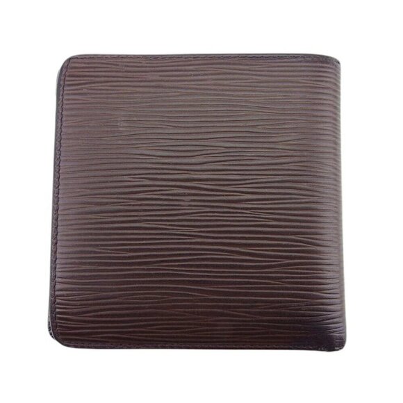 LOUIS VUITTON Bi -fold Wallet Epi Leather Authentic USED - Picture 1 of 11